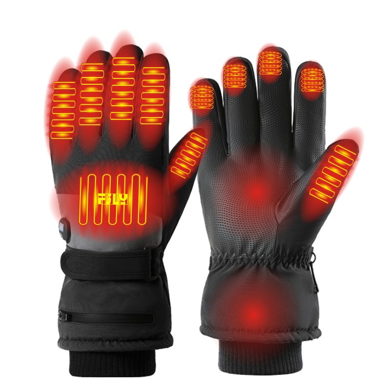 Heated Gloves Electric - Sports Rechargeable Electric Ski Snowboarding Gloves